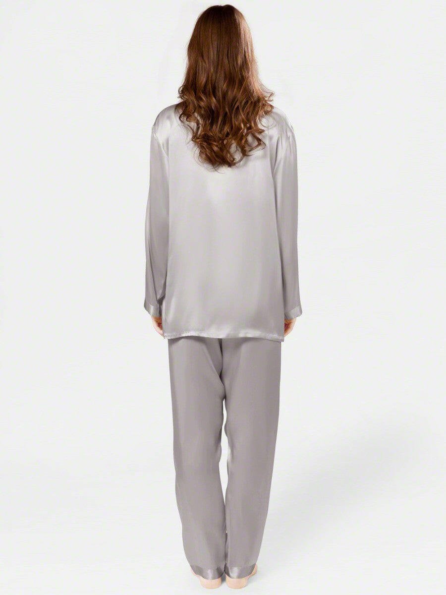 Satin Silk Set (Silver) - Bella Babe by SK