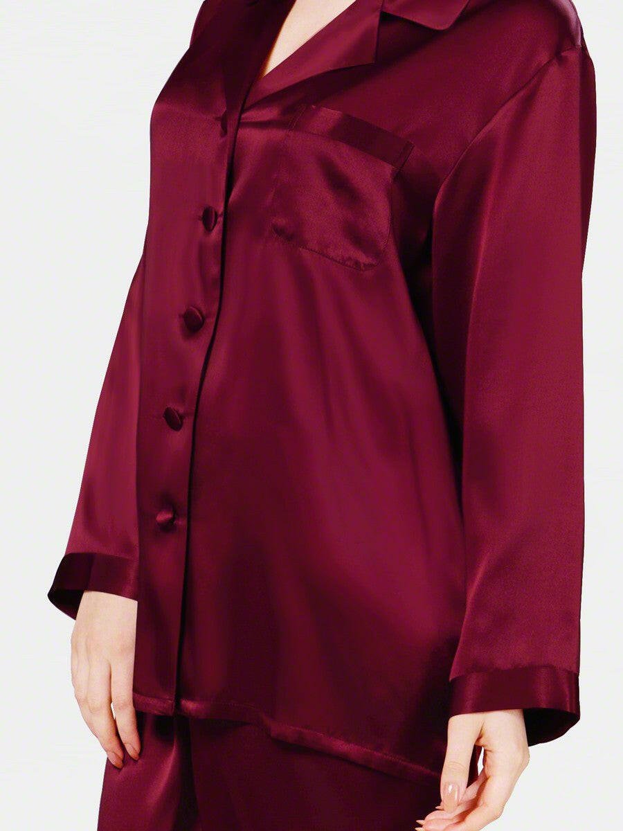 Satin Silk Set (Wine) - Bella Babe by SK