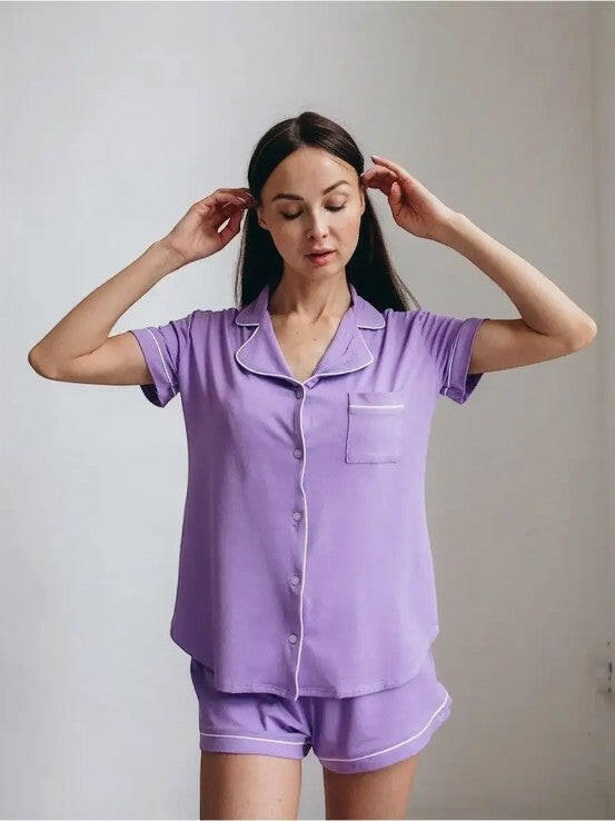 Shorts Set in Cotton Lycra - Bella Babe by SK