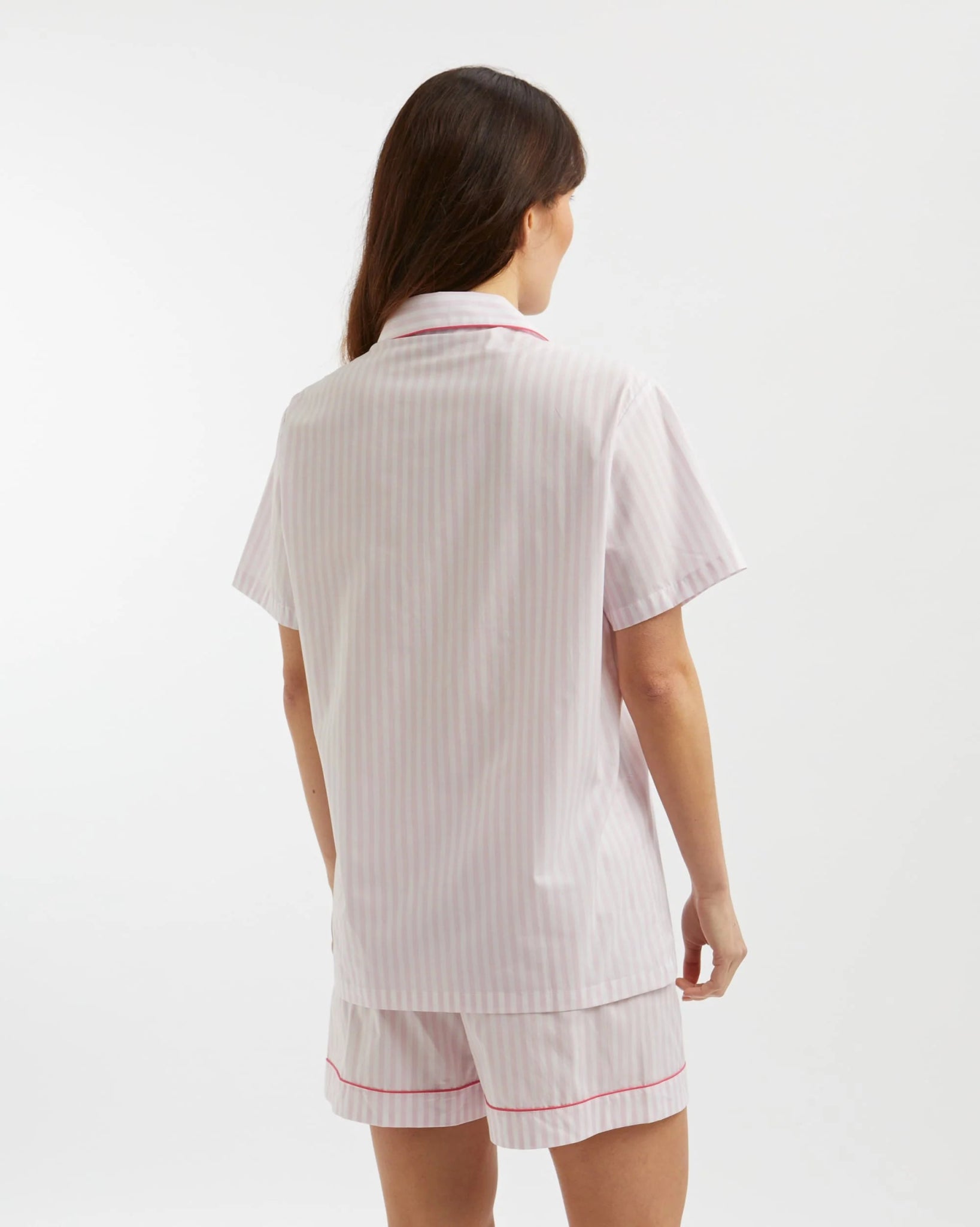 Shorts Set Pink Stripe 100% Cotton - Bella Babe by SK