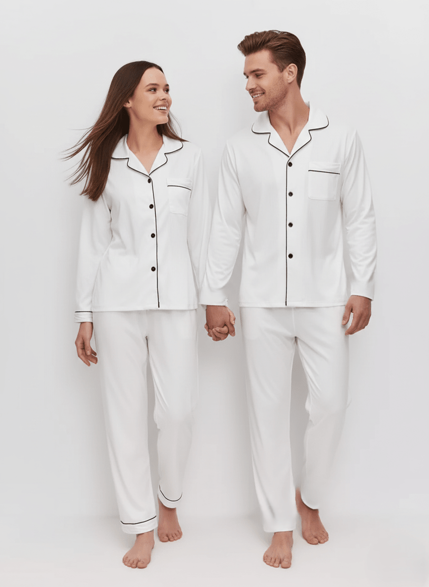 Soft Cozy Couple Nightsuit in Cotton - Bella Babe by SK