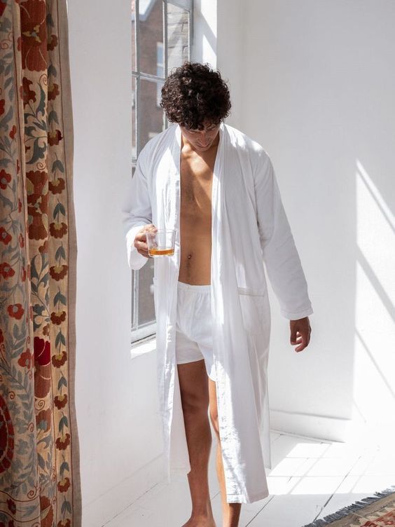 Solid Robe with Shorts/Pajamas - Bella Babe by SK