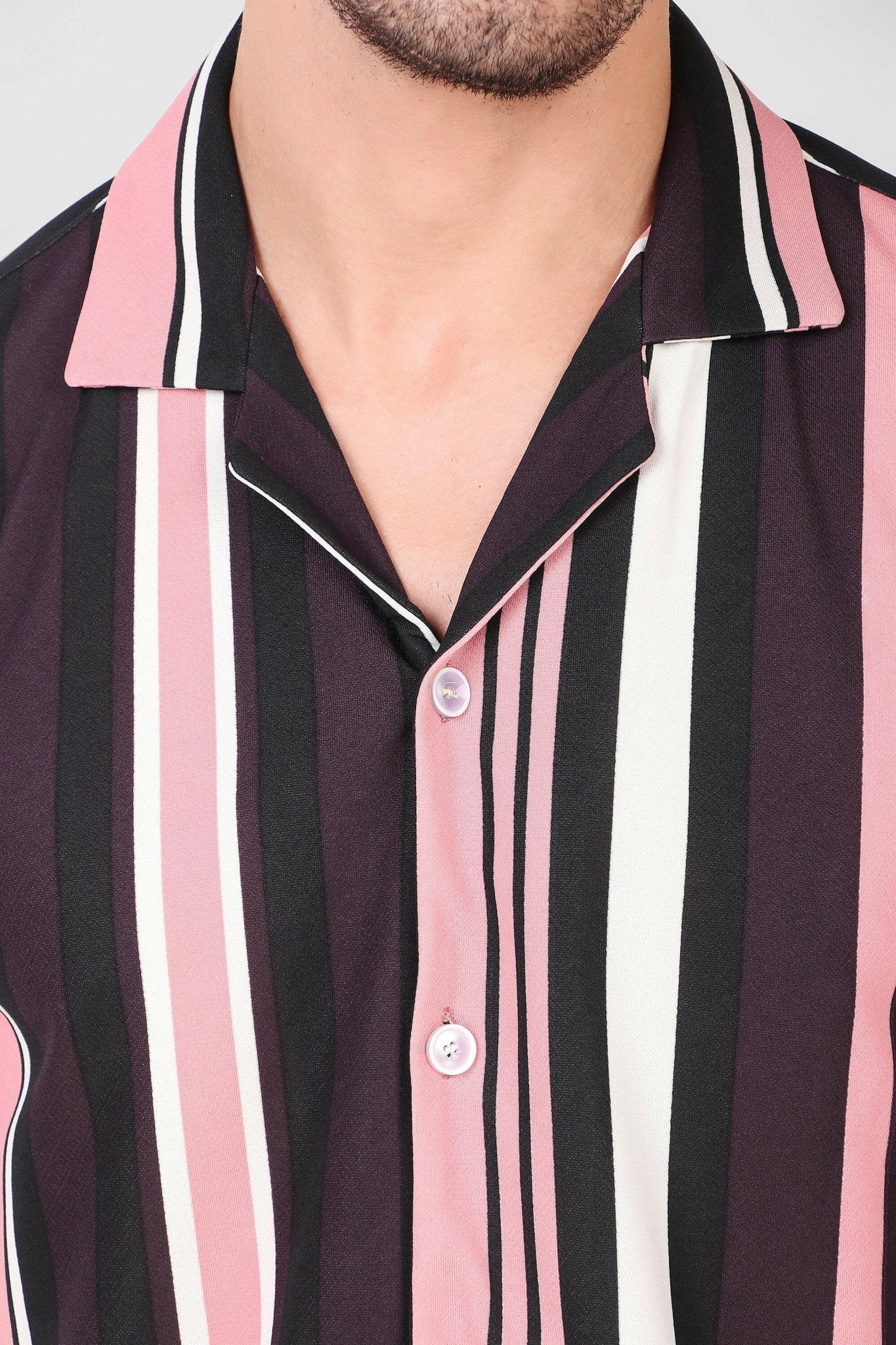 Striped Print Shirt - Bella Babe by SK