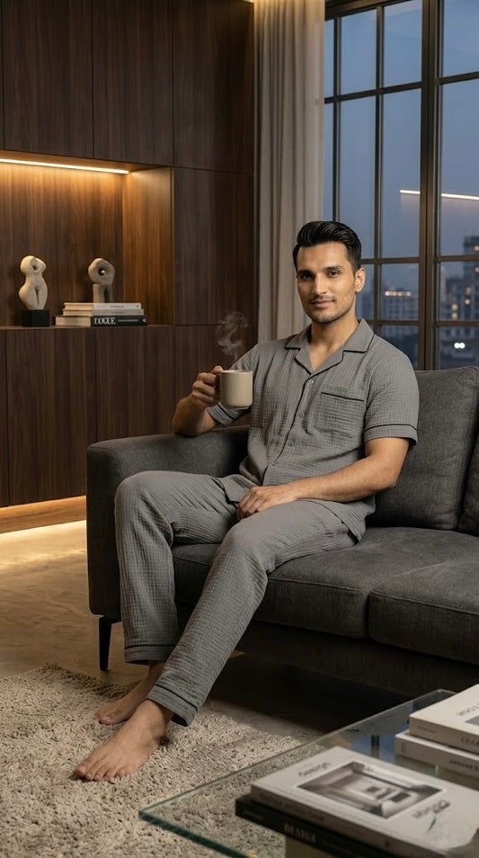 Muslin Coord Set for Men