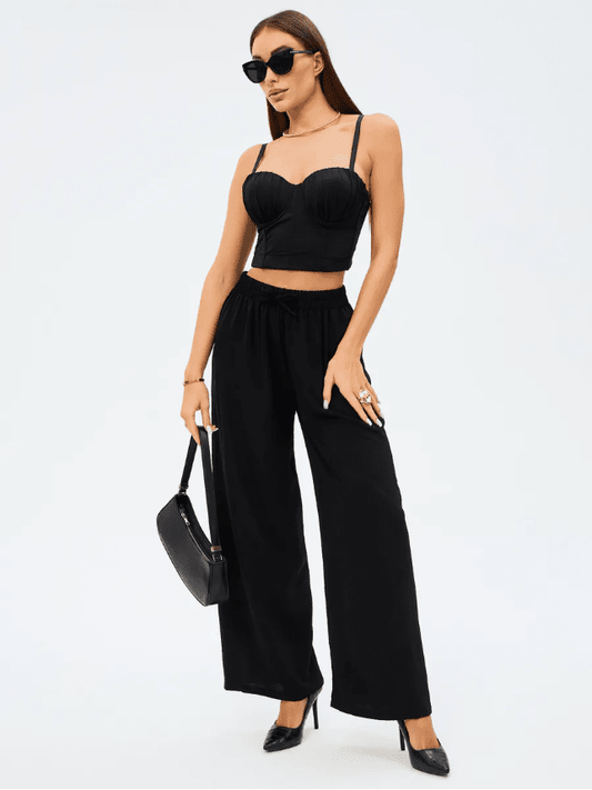 Women Cropped PJ Pants – Cozy Relaxed Fit | Multi - Occasion Wear, 4 - Way Stretch - Bella Babe by SK