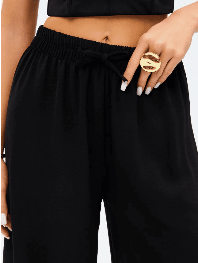 Women Cropped PJ Pants – Cozy Relaxed Fit | Multi - Occasion Wear, 4 - Way Stretch - Bella Babe by SK