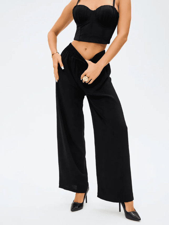 Women Cropped PJ Pants – Cozy Relaxed Fit | Multi - Occasion Wear, 4 - Way Stretch - Bella Babe by SK