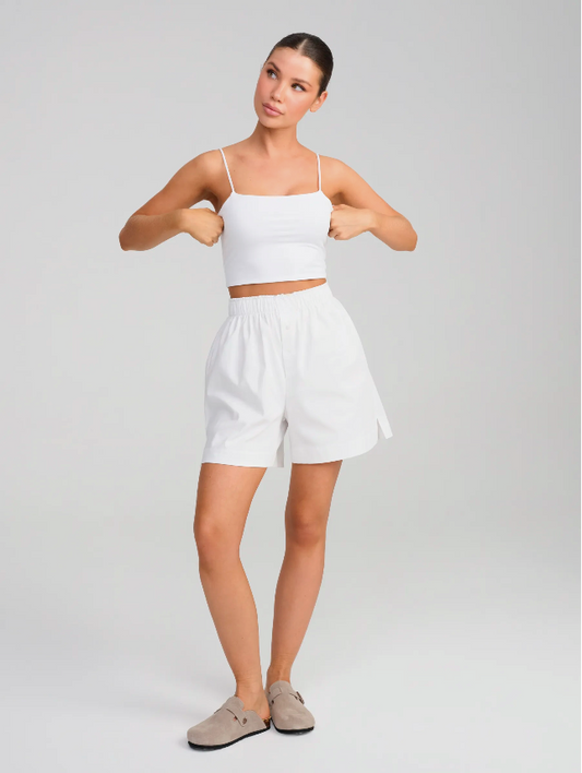 Chill Poplin Midrise Shorts.