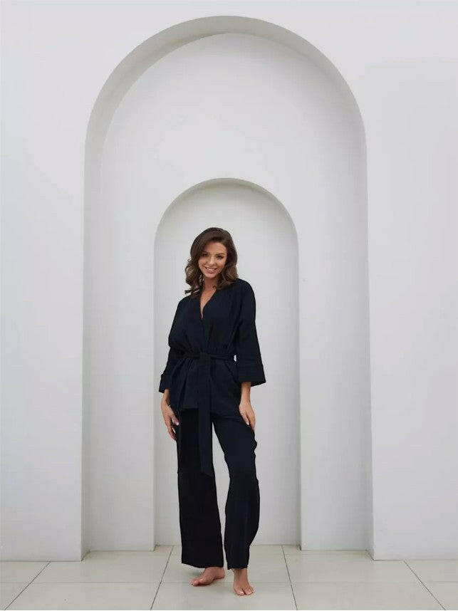 Wrap Set in Cotton Muslin - Bella Babe by SK